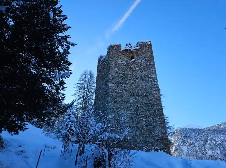Burgturm Spaniola, Pontresina, Switzerland, Switzerland